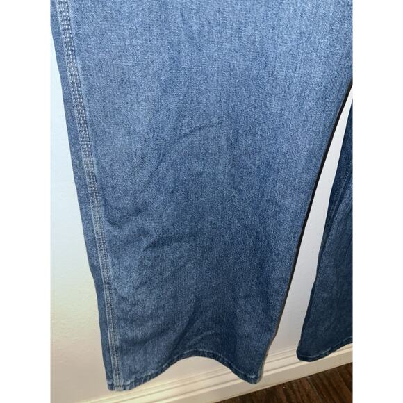 Dickies Mens Bib Overalls Blue Denim Cargo 42X30 100% Cottom - Picture 5 of 8